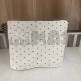 Плед M&Ababy Сердечки 80×100 см, муслин Белый