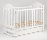 белая кроватка с ящиком