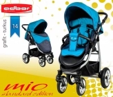 Голубая коляска трость Адбор