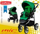 Зеленая коляска трость