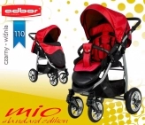 Красная коляска трость