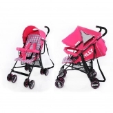 Розовая коляска трость
