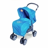 Синяя коляска трость