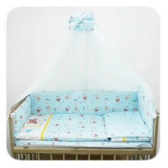 Комплект постельного белья 8 в 1 - Mimi Kids Комфорт (Голубой) - Фото 1