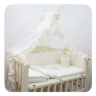 Комплект постельного белья 9 в 1 - Mimi Kids Luxury (Бежевый) - Фото 2