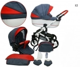 Универсальная коляска 2 в 1 - Mikrus Cruiser NEW 12 (Сине-красный)