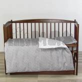 Комплект постельный Ведмедик Звездопад 5 предметов Серый