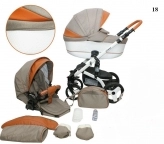 Универсальная коляска 2 в 1 - Mikrus Cruiser NEW 18 (Серо-оранжевый)