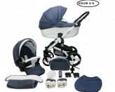 Универсальная коляска 2 в 1 - Mikrus Cruiser NEW 8 B (Синий)