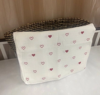 Плед M&Ababy Медвежата 80×100 см, муслин Розовый - Фото 1