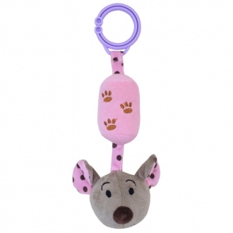 Подвеска плюшевая с колокольчиком Baby Mix Мышка TSTK16294 - Фото 1