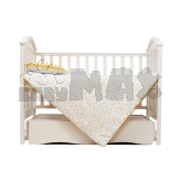 Комплект сменного белья Twins Eco Line New Зайчики 120×90 см Бело-желтый