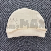 Шапочка без завязок - Baby Life, Молочный, Рубчик, 56-62р.