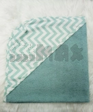 Уголок после купания Mexs 80×75 см, махра Бирюзовый