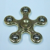 Хенд спиннер пятигранный в золотом цвете