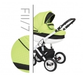 Универсальная коляска 2 в 1 - Baby Merc Faster Style 2 F7 (Салатово-черный)