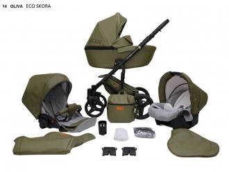 Универсальная коляска 2 в 1 - Mikrus Safari Indigo (Индиго) - Фото 13