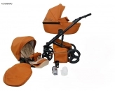 Универсальная коляска 2 в 1 - Mikrus Safari Cognac (Оранжевый)