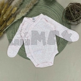 Боди Sweet Mario с длинным рукавом 56р, ажур Малиновый