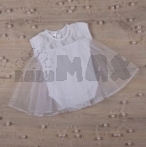 Боди Betis Нежность с коротким рукавом кулир 56р, кулир Белый