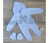 Комбинезон Incilay, Вязаный, Голубой, 0-3 мес.