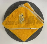 Уголок после купания Ярослав 95×95 см, махра Оранжевый