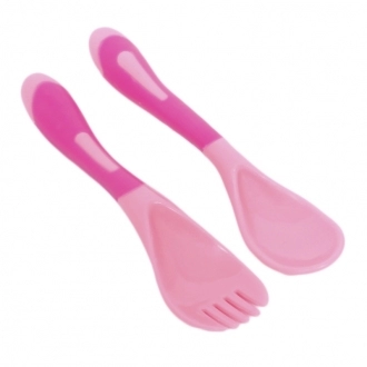 Набор ложечка и вилочка хамелион  Забава
