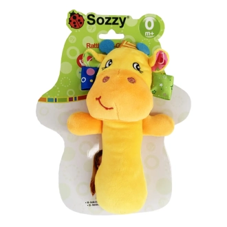 Погремушка пищалка Akuku Леон A0348 Желтый - Фото 1