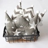 Детская подушка - Mexs Корона (Серый)