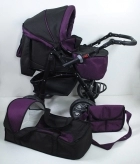Коляска-трансформер - Victoria Gold Viki Karina (Серо-фиолетовый)