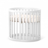 Кроватка овальная детская Верес Рим 70×90 см Белый