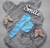 Распашонка Малена с длинными рукавами 62р, интерлок Голубой