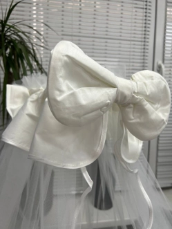 Балдахин на кроватку Ведмедик Молочный - Фото 1