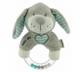 мягкая погремушка зайчик