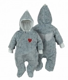 серый комбинезон для новорожденного