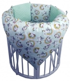 постельное белье в круглую кроватку