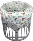 Комплект белья в круглую кроватку Babymax Oval