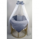 набор постельного белья в овальную кроватку