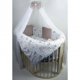 постельное белье в овальную кроватку