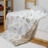 Плед 100х140 см, Хлопок - Ярослав Принт (Бежевый)