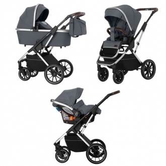 Коляска 3 в 1 Carrello Aurora CRL-65021 Iron Grey/Сірий - Фото 4