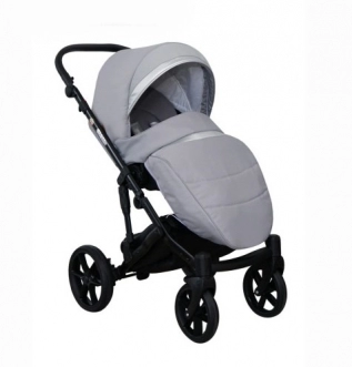 прогулочная серая коляска