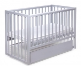 серая кроватка deson