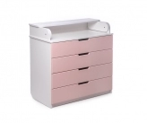 Коралловый пеленальный комод
