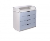 Голубой пеленальный комод