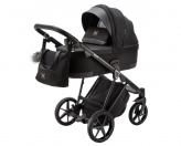Універсальна коляска 2 в 1 - Adamex Gallo Thermo GA-12 black diamond (Чорний)