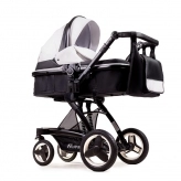 Коляска трансформер 2 в 1 Ninos Bono Black and White/Черно-белый