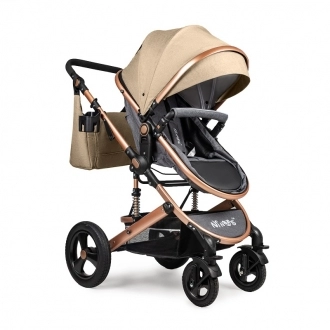Коляска-трансформер 2 в 1 Ninos Brava New Beige Khaki/Бежевый - Фото 5