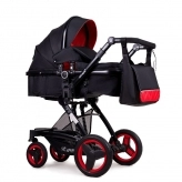 Универсальная коляска 2 в 1 трансформер - Ninos Bono Red Black (Красно/черная)