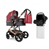 Коляска трансформер 3 в 1 Ninos Brava New Red/Красный